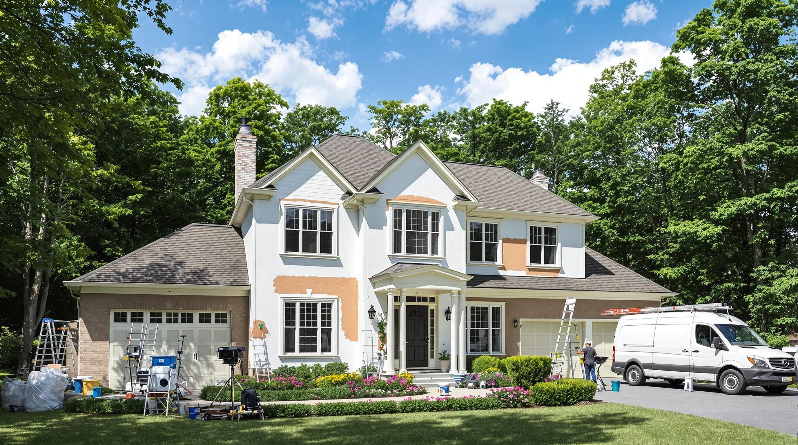 Sun City House Painters painting equipment